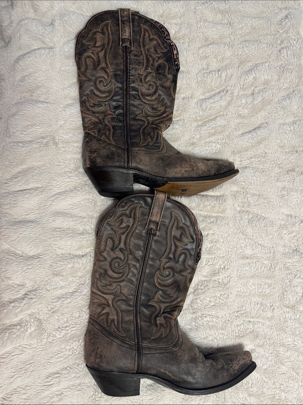 Laredo Brown Leather Boots 9-9.5